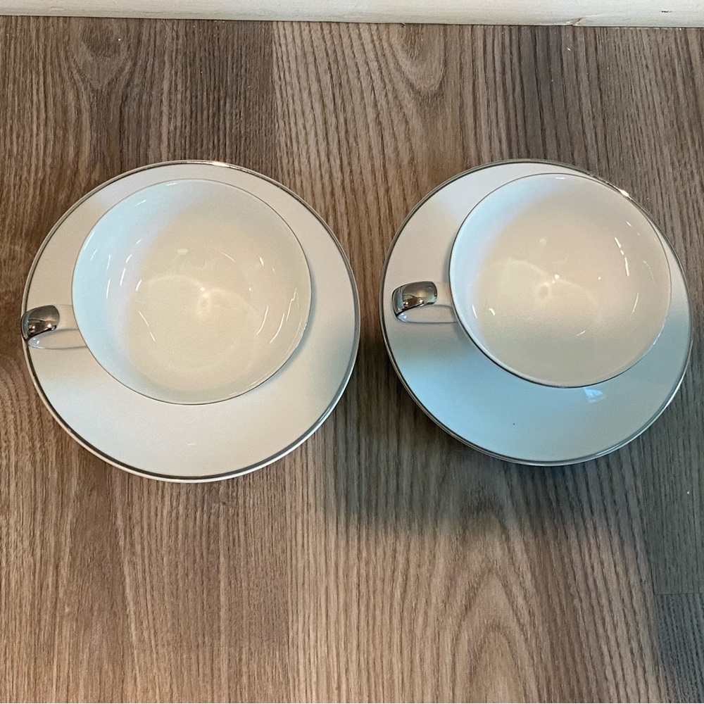 Mikasa Citation Set of 4 Cups and Saucers Set Fine China - Picture 4 of 11